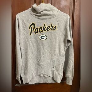 NFL Team Apparel girls large 14 gray Green Bay Packers hoodie